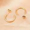 316 Stainless Steel C-Shaped Stud Earrings EJEW-D339-03G-2