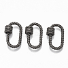Brass Screw Carabiner Lock Charms KK-T047-02-2