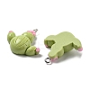 Spring Theme Opaque Resin Pendants RESI-R444-04D-2