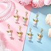 Heart Angel Acrylic Pendants Decorations HJEW-JM03779-02-1