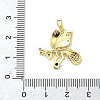 Brass Micro Pave Cubic Zirconia Pendants KK-H076-03G-3