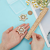 2Pcs Flower Rhinestone Ornament Accessories DIY-FG0006-42G-01-3