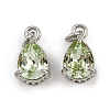Brass Pave Cubic Zirconia Pendants KK-L240-05P-04-1