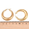 Ion Plating(IP) 304 Stainless Steel Hoop Earrings EJEW-O096-45G-5