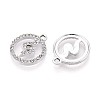 Rack Plating Alloy Rhinestone Pendants PALLOY-T091-21M-P-3