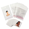 100Pcs 5 Styles Square Girl Print Paper Earring Display Cards CDIS-FS0001-25-1