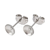 304 Stainless Steel Stud Earring Findings STAS-D389-03D-P-1