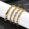 304 Stainless Steel Rope Chain Necklaces NJEW-P047-40-2