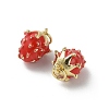 Brass Enamel Pendants KK-R229-07G-07-3