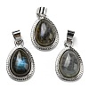Natural Labradorite Pendants G-M405-05P-3