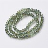 Electroplate Transparent Glass Beads Strands LS-EGLA-A034-T6mm-S11-2