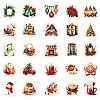 50Pcs Christmas Eve Theme Cartoon Paper Stickers X-DIY-P085-11-5