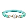 Handmade Polymer Clay Heishi Beads Stretch Bracelet BJEW-JB07453-8