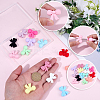 16Pcs 16 Styles Bowknot Silicone Focal Beads SIL-SC0003-18-3