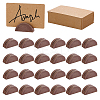 30Pcs Half Round Wood Name Card Holder AJEW-NB0009-27C-1
