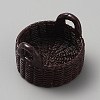 Resin Miniature Round Basket Ornaments DIY-TAC0010-45A-1