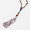 Labradorite Beaded and Gemstone Beaded Necklaces NJEW-P148-02-4