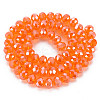 Electroplate Glass Beads Strands EGLA-A034-T2mm-A07-3