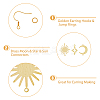 DIY Moon & Star & Sun Earring Making Kit KK-HY0003-49-5
