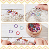 60Pcs Alloy Knitting Stitch Marker Rings FIND-NB0003-46-3