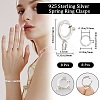 8Pcs 925 Sterling Silver Spring Ring Clasps STER-CN0001-33A-2