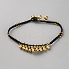 Bohemian Styles Brass Bell Tassel Anklets AJEW-WH0070-50A-1