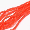 Faceted Rondelle Glass Beads Strands X-GLAA-I033-3mm-02-1