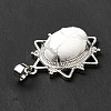 Natural Howlite Pendants G-B033-03P-22-5