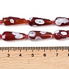 Natural Fire Crackle Agate Beads Strands G-K393-F01-8x20-5