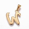 304 Stainless Steel Pendants STAS-F202-16G-W-2