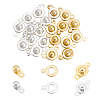 20Pcs 2 Colors 201 Stainless Steel Snap Clasps STAS-UN0052-99-1
