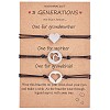 3Pcs 3 Style 430 Stainless Steel Heart Link Bracelets Set JB720A-1