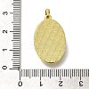 Brass Pave Shell Birth Flower Pendants FIND-I040-04K-3