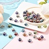 50Pcs Large Hole Flower Pattern Resin European Beads OPDL-YW0001-11-5