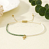 Bohemian Style Glass Seed Beads Braided Bead Bracelets EC2544-1