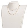 Faceted Round Natural Spinel Beaded Necklaces NJEW-JN03215-01-5