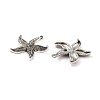 Tibetan Style Alloy Starfish/Sea Stars Pendants LS-TIBEP-Q041-119AS-NR-2