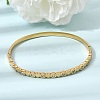 304 Stainless Steel Crystal Rhinestone Heart Hinged Cuff Bangles for Women SA-CBA61B8-10G-1