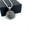 Vintage 304 Stainless Steel Native American Pendant Hip Hop Men's Necklaces ZS3655-3