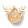 Christmas Zinc Alloy Rhinestone Pendnats LS-PALLOY-K008-02A-KCG-2