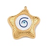 Printed 304 Stainless Steel Pendants STAS-C146-09G-04-1
