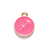 Alloy Enamel Pendants X-ENAM-S124-01B-03F-2