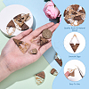 10Pcs 5 Styles Wood and Resin Pendants FIND-YW0008-21-2