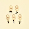 5Pcs Alloy Enamel Pendant Decorations HJEW-FS00035-02-9