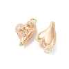 Brass Micro Pave Cubic Zirconia Pendants KK-D288-01G-2
