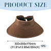 1Pc Women Straw Floppy Wide Brim Sun Hat AJEW-TA0002-59B-3