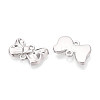 Alloy Bowknot Links Connector Charms PALLOY-T091-35P-2
