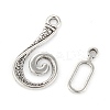 Alloy Hook and Eye Clasps LS-PALLOY-DK-2008-AS-3