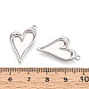 304 Stainless Steel Pendant Cabochon Settings STAS-T067-65P-3