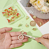 30Pcs Rack Plating Golden Alloy Stud Earring Findings EJEW-UN0002-37-5